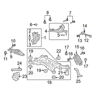 Acura OE - Rear Alignment Camber Adjusting Eccentric
