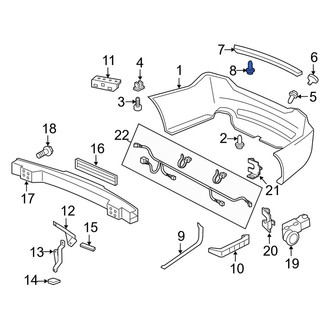Acura OE - Fender Insulator Clip