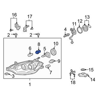 Acura OE - Front Parking Light Bulb Socket
