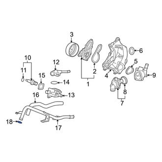 Acura OE - Engine Coolant Bypass Pipe O-Ring