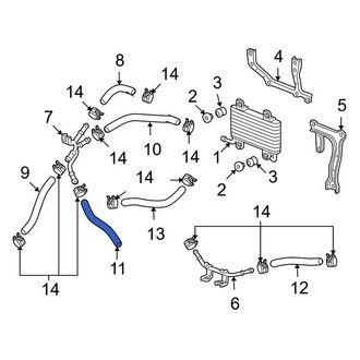 Acura OE - Automatic Transmission Oil Cooler Hose