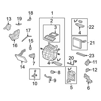Acura OE - Air Conditioner & Heater - Evaporator & Heater Components