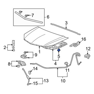 Acura OE - Hood Insulation Pad Clip