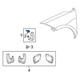 Acura OE - Upper Fender Molding Retainer