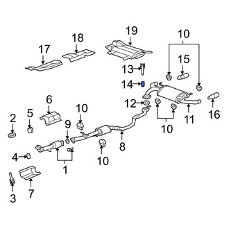 Acura OE - Exhaust Bolt Spring