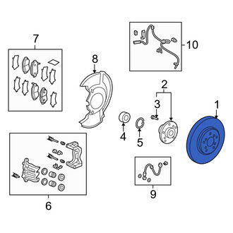 Acura OE - Front Disc Brake Rotor