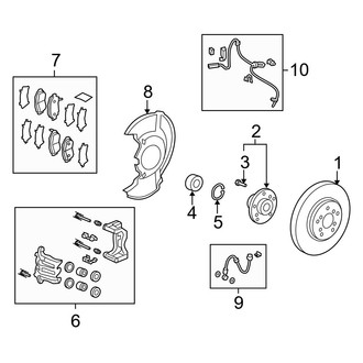 Acura OE - Front Suspension - Brake Components