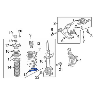 Acura OE - Front Left Coil Spring Insulator