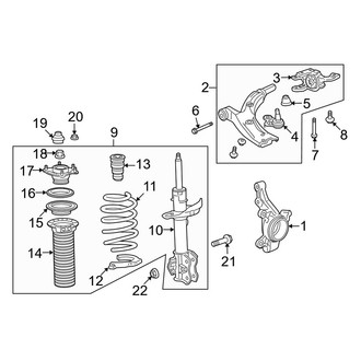 Acura OE - Front Suspension - Suspension Components