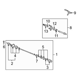 Acura OE - Front Suspension - Drive Axles