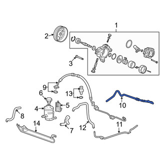 Acura OE - Power Steering Return Hose