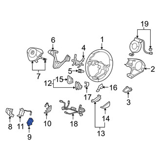 Acura OE - Steering Wheel Radio Controls
