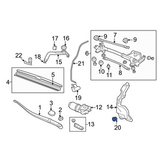 Acura OE - Windshield Washer Pump Grommet
