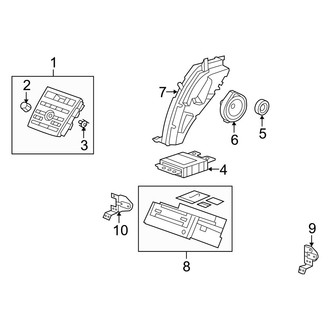Acura OE - Instrument Panel - Sound System (W/O Navigation System)