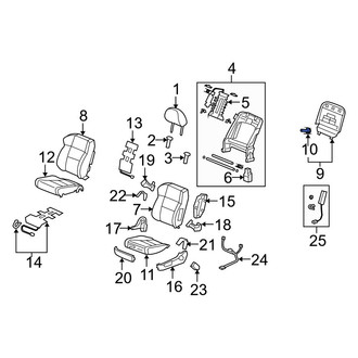 Acura OE - Front Left Seat Back Panel Clip