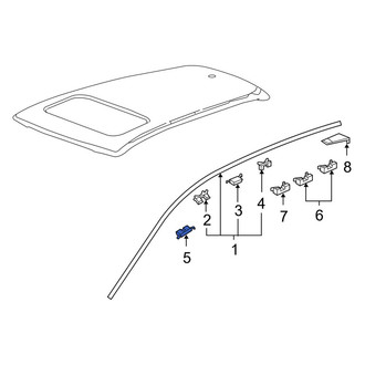 Acura OE - Roof Drip Molding Clip