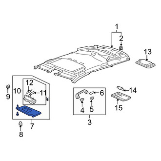 Acura OE - Left Sun Visor