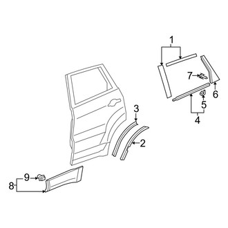 Acura OE - Rear Door - Exterior Trim