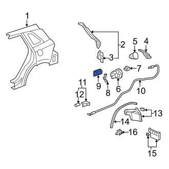Acura OE - Rear Right Quarter Panel Vent