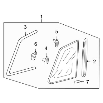 Acura OE - Quarter Panel - Glass