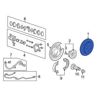 Acura OE - Rear Disc Brake Rotor