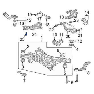 Acura OE - Suspension Trailing Arm Bolt