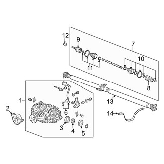 Acura OE - Rear Suspension - Axle & Differential