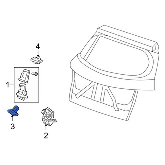 Acura OE - Rear Liftgate Lock Striker Plate