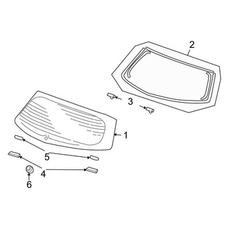 Acura OE - Lift Gate - Glass