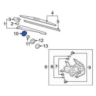 Acura OE - Wiper Arm Cap