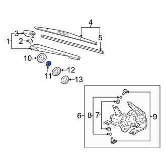 Acura OE - Wiper Arm Nut