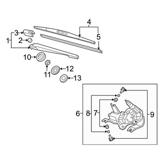 Acura OE - Lift Gate - Wiper & Washer Components