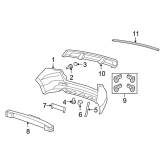 Acura OE - Rear Bumper - Bumper & Components