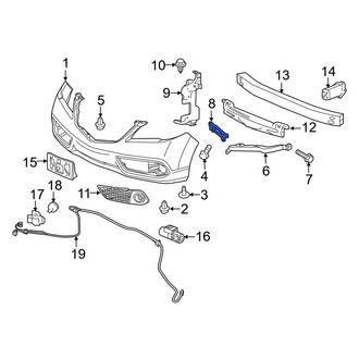 Acura OE - Front Left Bumper Cover Spacer
