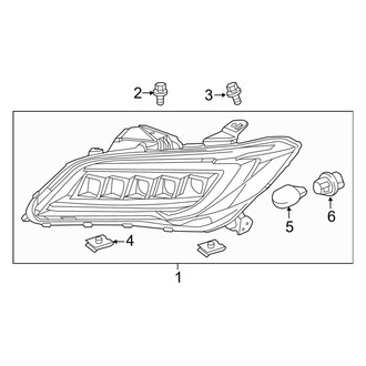 Acura OE - Front Lamps - Headlamp Components