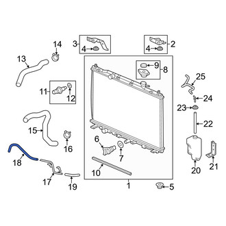 Acura OE - Automatic Transmission Oil Cooler Hose