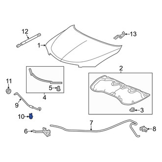 Acura OE - Hood Prop Rod Retainer