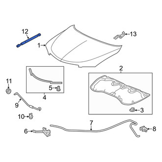 Acura OE - Left Hood Lift Support