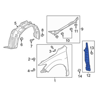 Acura OE - Left Fender Seal