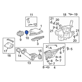 Acura OE - Engine Air Duct Clamp
