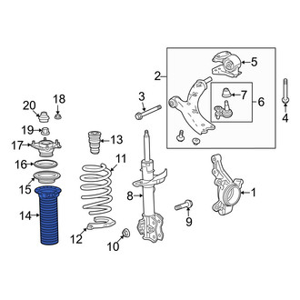 Acura OE - Left Suspension Strut Bellows