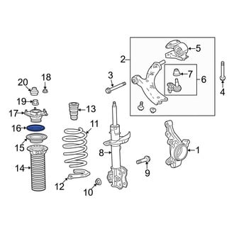 Acura OE - Front Suspension Strut Bearing