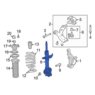 Acura OE - Front Left Suspension Strut