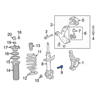 Acura OE - Suspension Strut Bolt