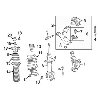 Acura OE - Front Suspension - Suspension Components