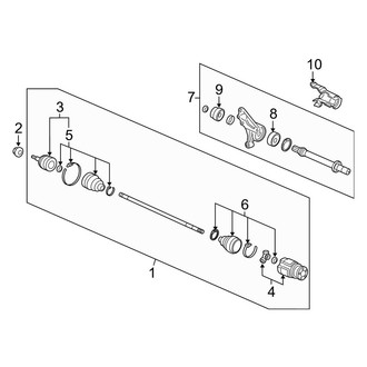 Acura OE - Front Suspension - Drive Axles