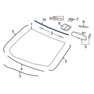 Acura OE - Front Upper Windshield Molding