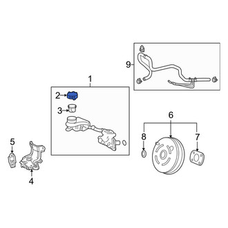 Acura OE - Brake Master Cylinder Reservoir Cap