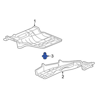 Acura OE - Floor Pan Splash Shield Clip