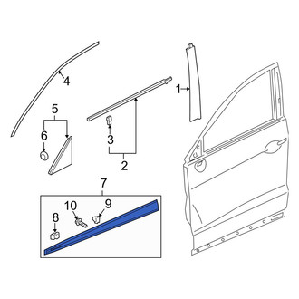 Acura OE - Front Left Door Molding